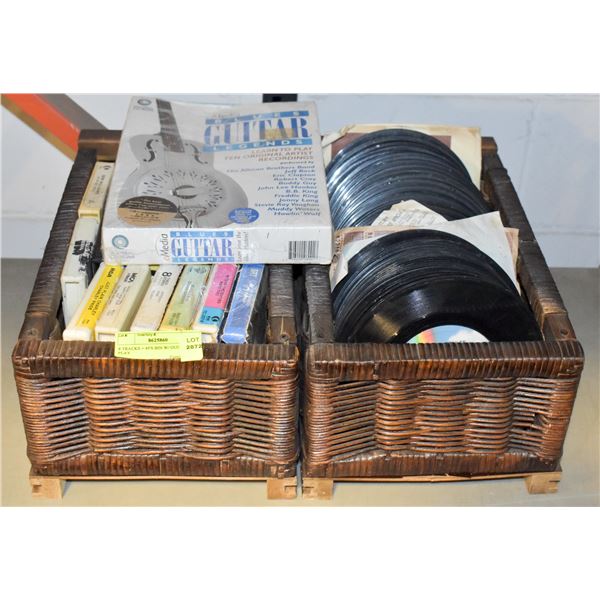 8 TRACKS + 45'S BIN W/ GUITAR PLAY