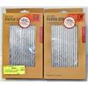 Image 1 : 2 NEW BOXES OF 114 METALLIC SILVER PAPER STRAWS