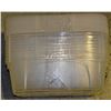 Image 1 : BUNDLE OF 10 CLEAR STORAGE BINS WITH LIDS