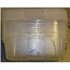 Image 1 : BUNDLE OF 10 CLEAR STORAGE BINS WITH LIDS