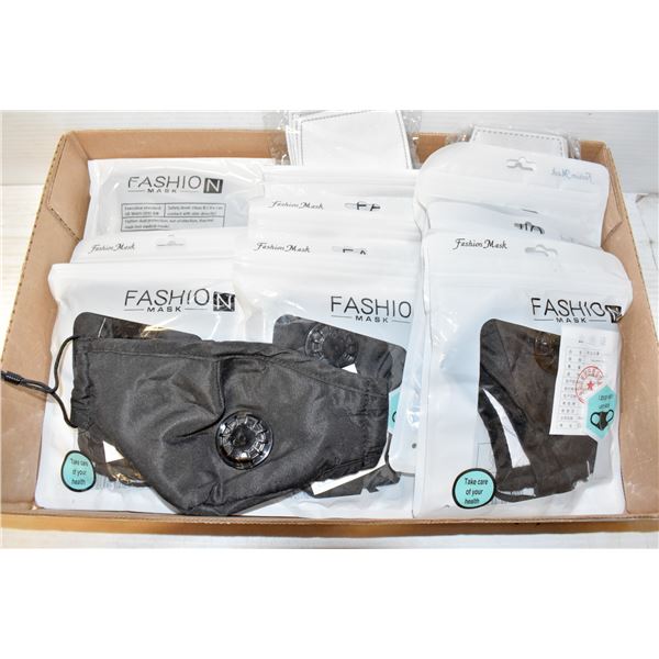 15 REUSABLE MASKS WITH FILTERS