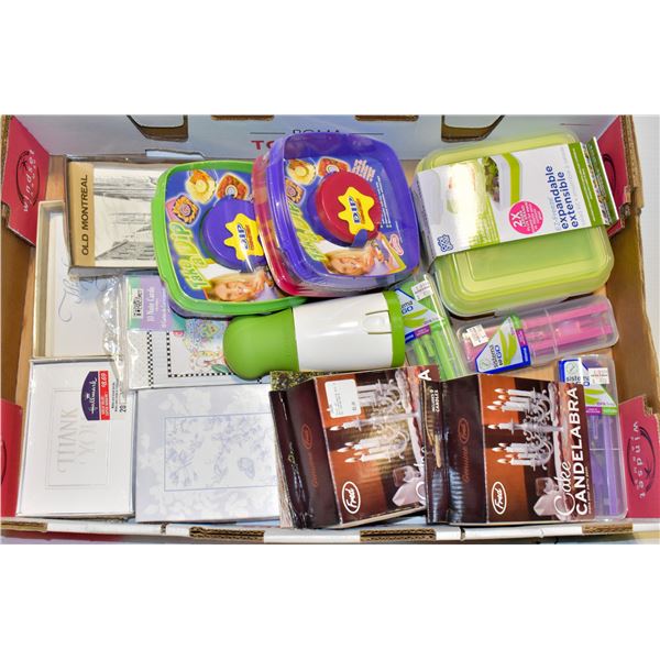 FLAT WITH NEW ITEMS INCL. BOXES OF THANK