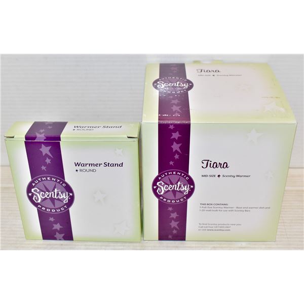 NEW TIARA SCENTSY MID-SIZE ROUND WARMER (PINK)