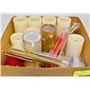 Image 1 : BOX WITH FLAMELESS DECORATIVE CANDLES INCL.