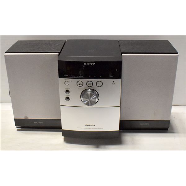 BOX WITH SONY MICRO HIFI COMPONENT SYSTEM -
