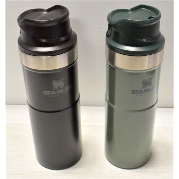TWO NEW STANLEY TRAVEL MUGS