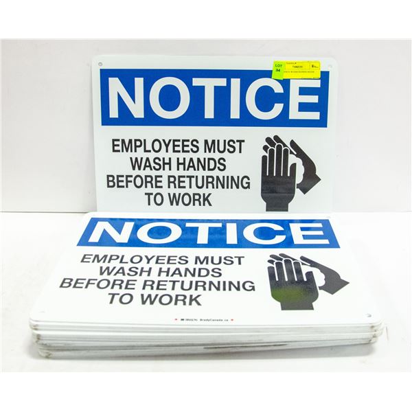 25+ NOTICE WASH HANDS SIGNS