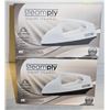 Image 1 : PAIR OF NEW WHITE STEAMPLY TRAVEL STEAMERS