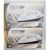Image 1 : PAIR OF NEW WHITE STEAMPLY TRAVEL STEAMERS