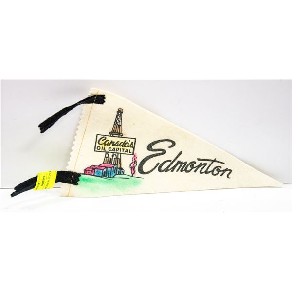 1960'S EDMONTON CITY HISTORICAL PENNANT