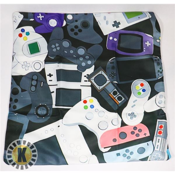 NEW VIDEO GAME CONTROLLER THEME PILLOW CASE