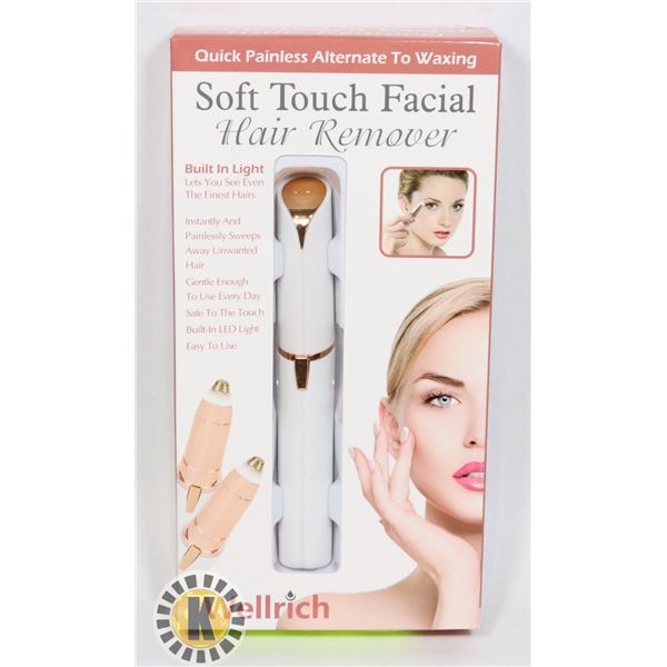 NEW SOFT TOUCH FACIAL HAIR REMOVER