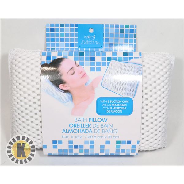 NEW 11.6" X 12.2" BATH PILLOW