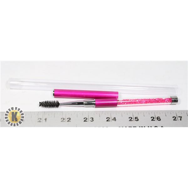 NEW EYEBROW BRUSH IN RHINESTONE PROTECTION TUBE