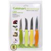 Image 1 : NEW 4PC CUISINART PARING KNIFE SET