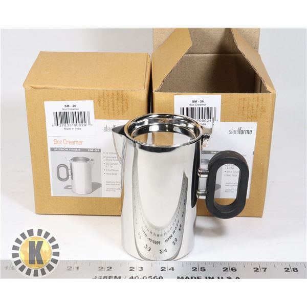 SET OF 2, 9OZ CREAMER POT