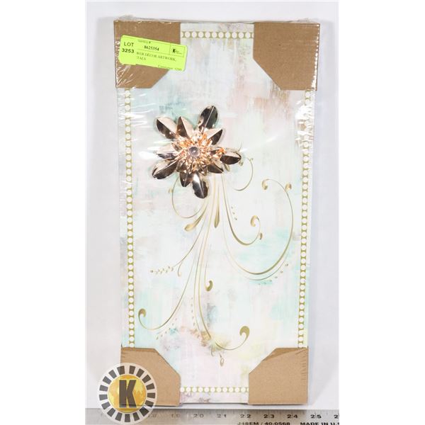 NEW FLOWER DÉCOR ARTWORK, METAL PETALS