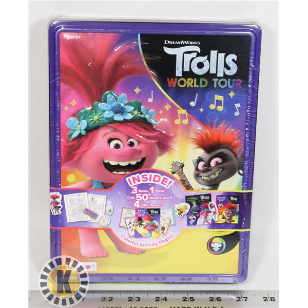 NEW DREAMWORKS TROLLS ART/ CRAFT/ STICKER SET IN