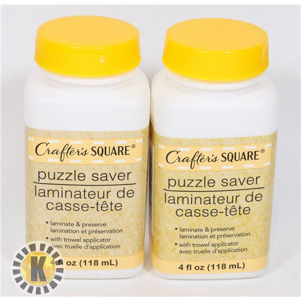 TWO NEW BOTTLES OF PUZZLE SAVER 4FL OZ EACH BOTTLE