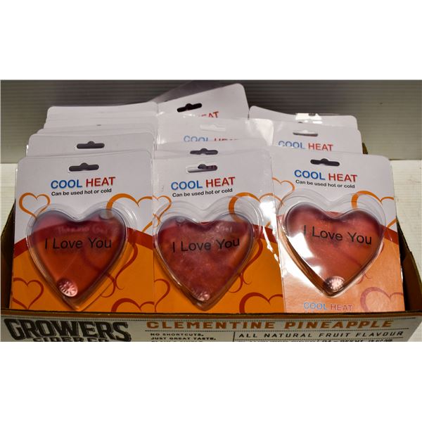 LOT OF NEW COOL HEAT HEART SHAPED COOLING /HEATING