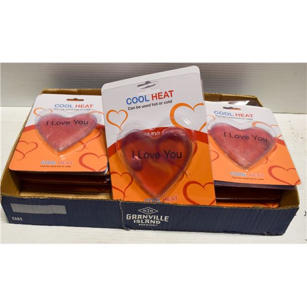 LOT OF NEW COOL HEAT HEART SHAPED COOLING /HEATING
