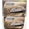 Image 1 : PAIR OF NEW WHITE STEAMPLY TRAVEL STEAMERS