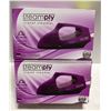 Image 1 : PAIR OF NEW PURPLE STEAMPLY TRAVEL STEAMERS
