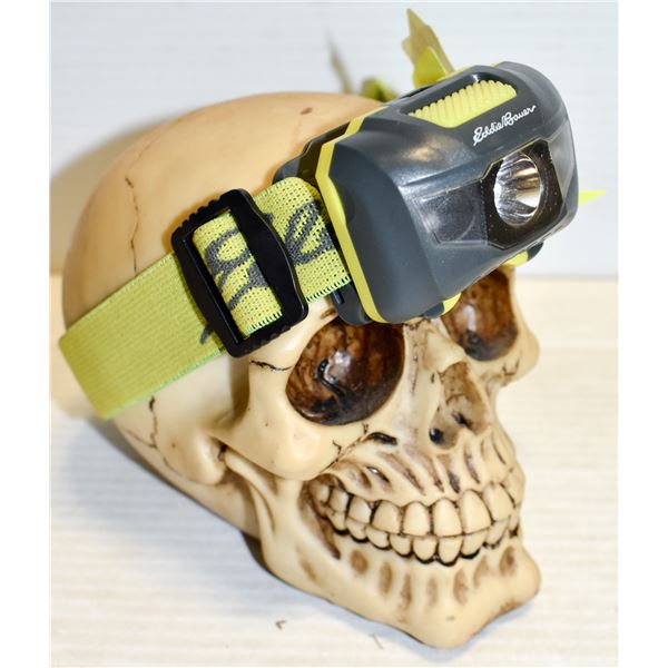 EDDIE BAUER LED HEAD LIGHT WITH DCOR  SKULL