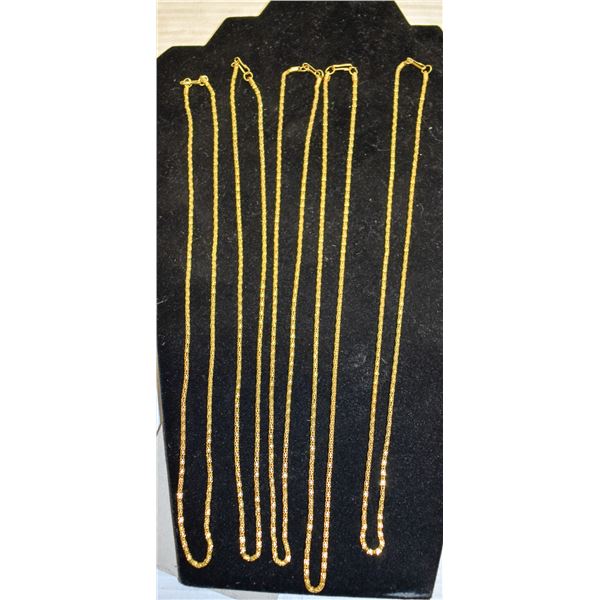 LOT OF 5 DIFFERENT NECKLACE