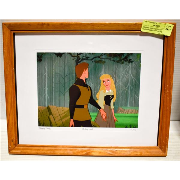 FRAMED +MATTED DISNEY "SLEEPING BEAUTY" PRINT