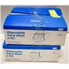 Image 1 : 4 BOXES OF 3 PLY DISPOSABLE FACE MASKS- 50 PER