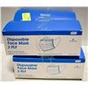 Image 1 : 4 BOXES OF 3 PLY DISPOSABLE FACE MASKS- 50 PER