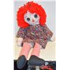 Image 1 : VINTAGE RAGGEDY ANN DOLL- 3' TALL