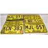 Image 1 : VINTAGE WILD ROSE LICENSE PLATES- (16) 8 SETS