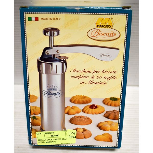 ITALIAN COOKIE PRESS STAINLESS STEEL- MARCATO