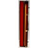 Image 1 : POOL CUE- 2 PIECE CARVED IN HARDSIDE CASE