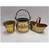 Image 1 : LOT OF BRASS POTS