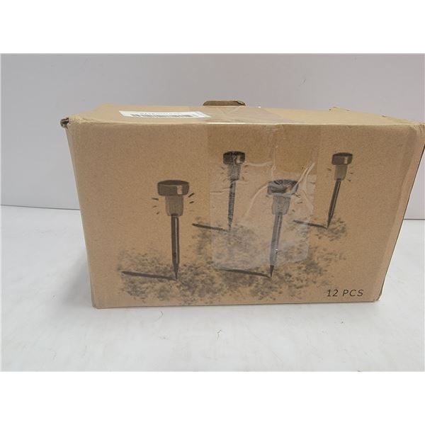 12 PIECE SOLAR STAKE LIGHT SET