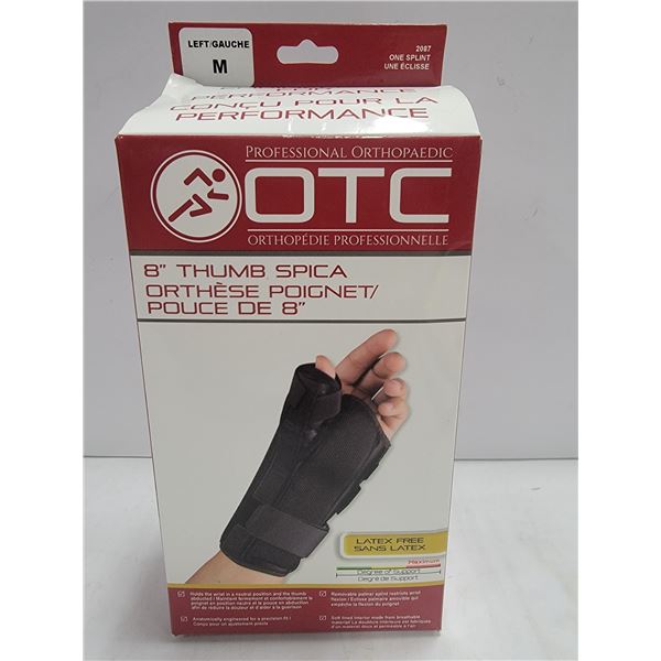 PROFESSIONAL ORTHOPEDIC 8" THUMB SPICA, LEFT