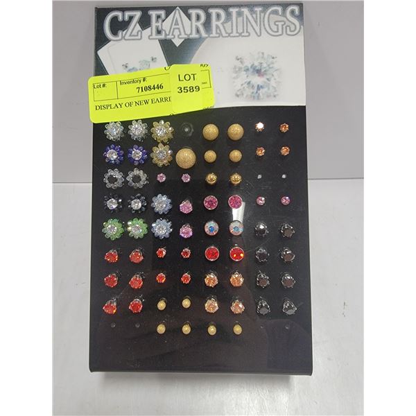 DISPLAY OF NEW EARRINGS