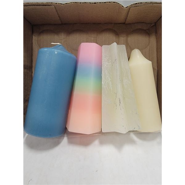 4 PILLAR CANDLES