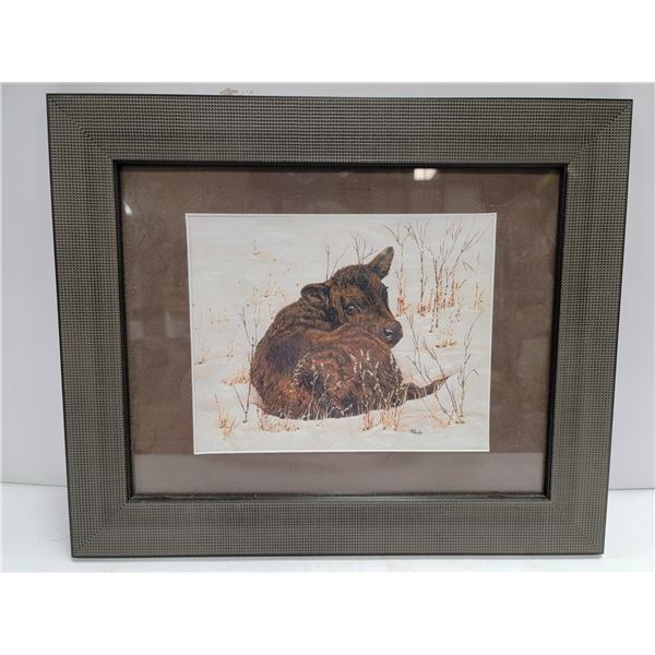 FRAMED PRINT BY L.M. TSUDA, 18 X 15