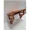 Image 1 : DECORATIVE WOOD WALL SHELF, 13 WIDE X 8 DEEP