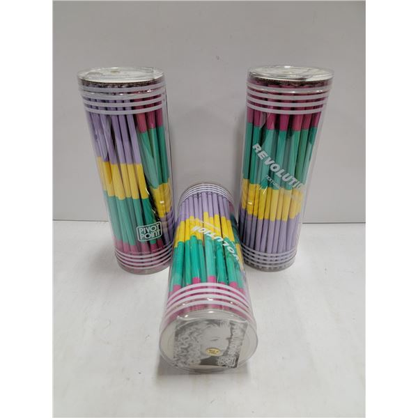 3 SETS OF PIVOT POINT CURLING RODS