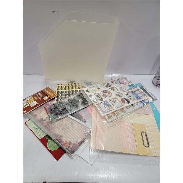 LOT OF VARIOUS CRAFTING/SCRAPBOOKING SUPPLIES