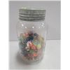 Image 1 : ANTIQUE NABOB JAR WITH ASSORTED MARBLES