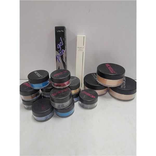 BAG OF MICABELLA COSMETICS: INCLUDES EYE POWDERS