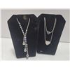 Image 1 : LOT OF 2 RHINESTONE NECKLACES