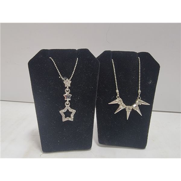 LOT OF 2 RHINESTONE NECKLACES