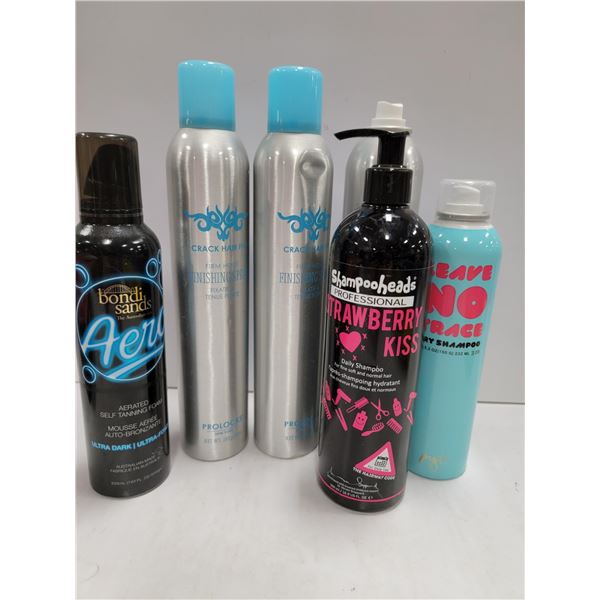 FLAT WITH FINISHING SPRAY & MORE HAIR PRODUCTS